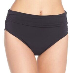 Magicsuit Shirred Bikini Bottom Black Size 12